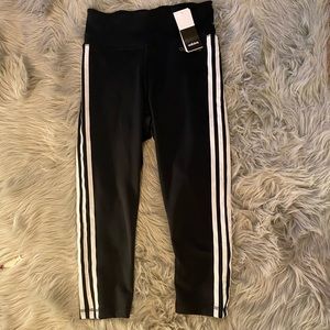 adidas high waisted leggings three stripes